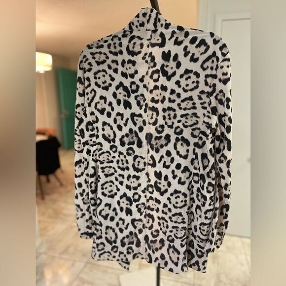 Baja East Oversized Animal Print Blazer Size: XS NWT - Picture 2 of 5